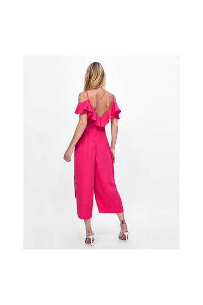 Image 5 of RUFFLED WRAP JUMPSUIT from Zara