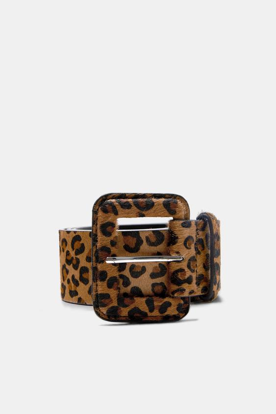 Leather Leopard Print Belt View All Accessories Woman Zara Australia Image 1 Of Leather Leopard Print Belt From Zara