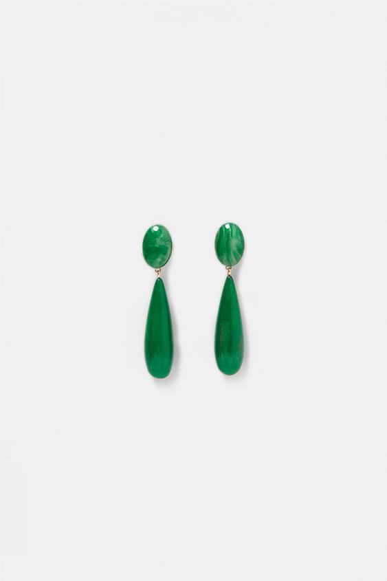 Enameled Teardrop Earrings Collection Timeless Woman Corner S Image 1 Of Enameled Teardrop Earrings From Zara