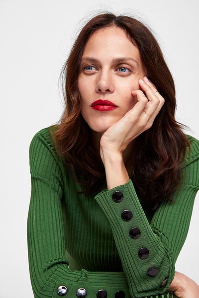 Image 2 of RIBBED CROPPED SWEATER from Zara