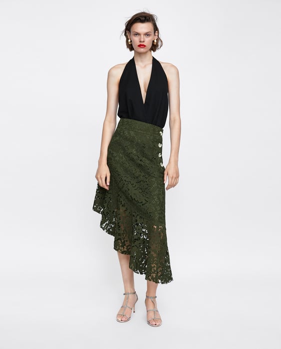 Image 1 of FRILLED LACE SKIRT from Zara