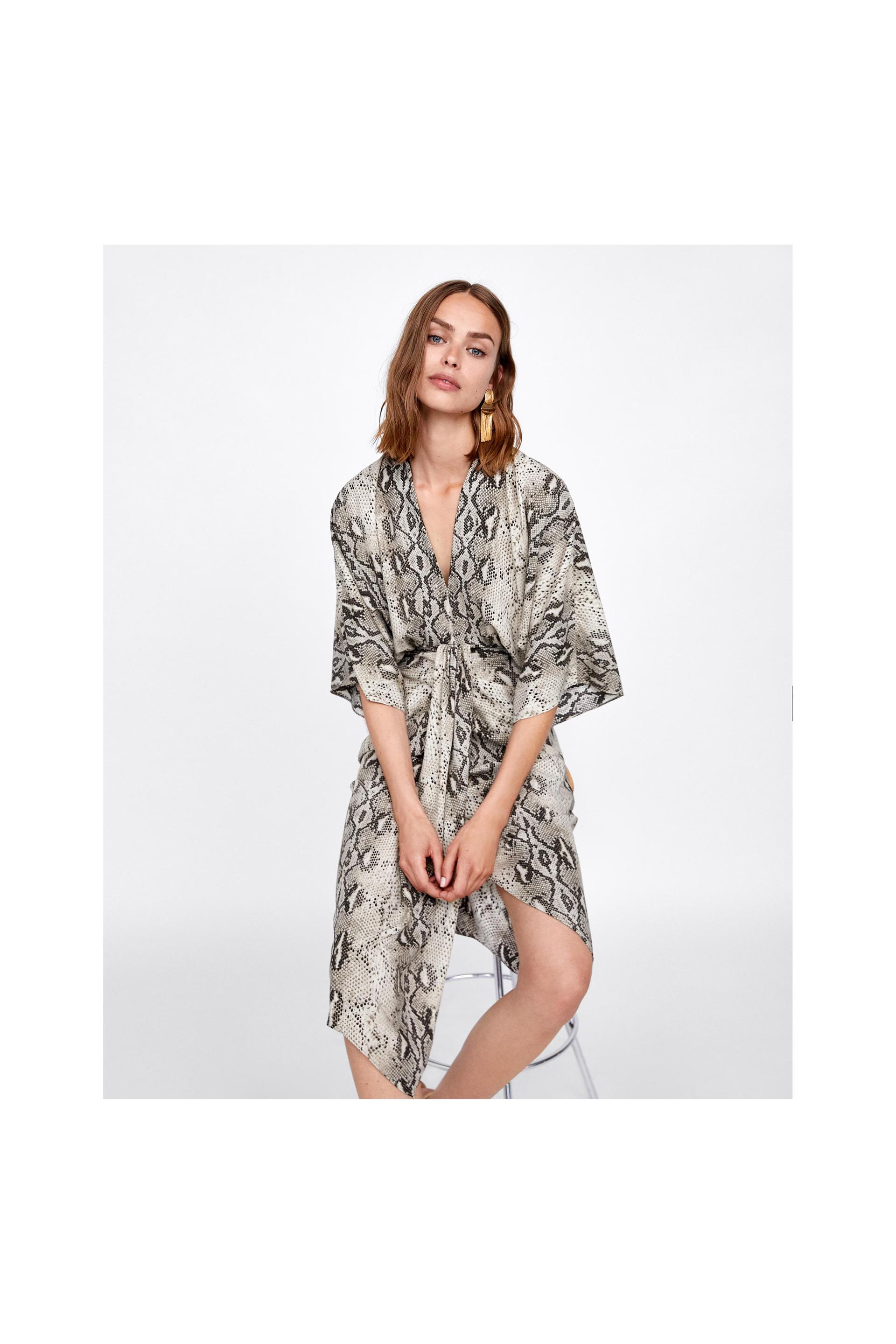 VESTIDO ESTAMPADO DRAPEADO