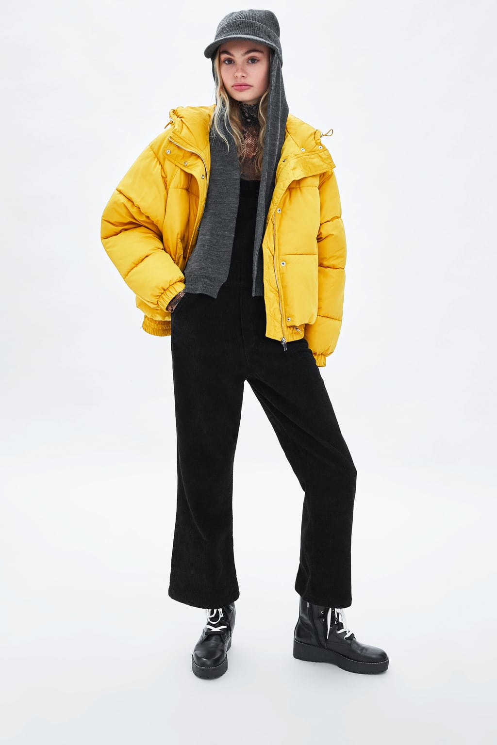 Image 1 of PUFFER JACKET WITH HOOD from Zara