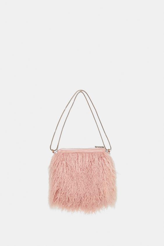 Faux Fur Bag View All Accessories Woman Zara United States Image 1 Of Faux Fur Bag From Zara