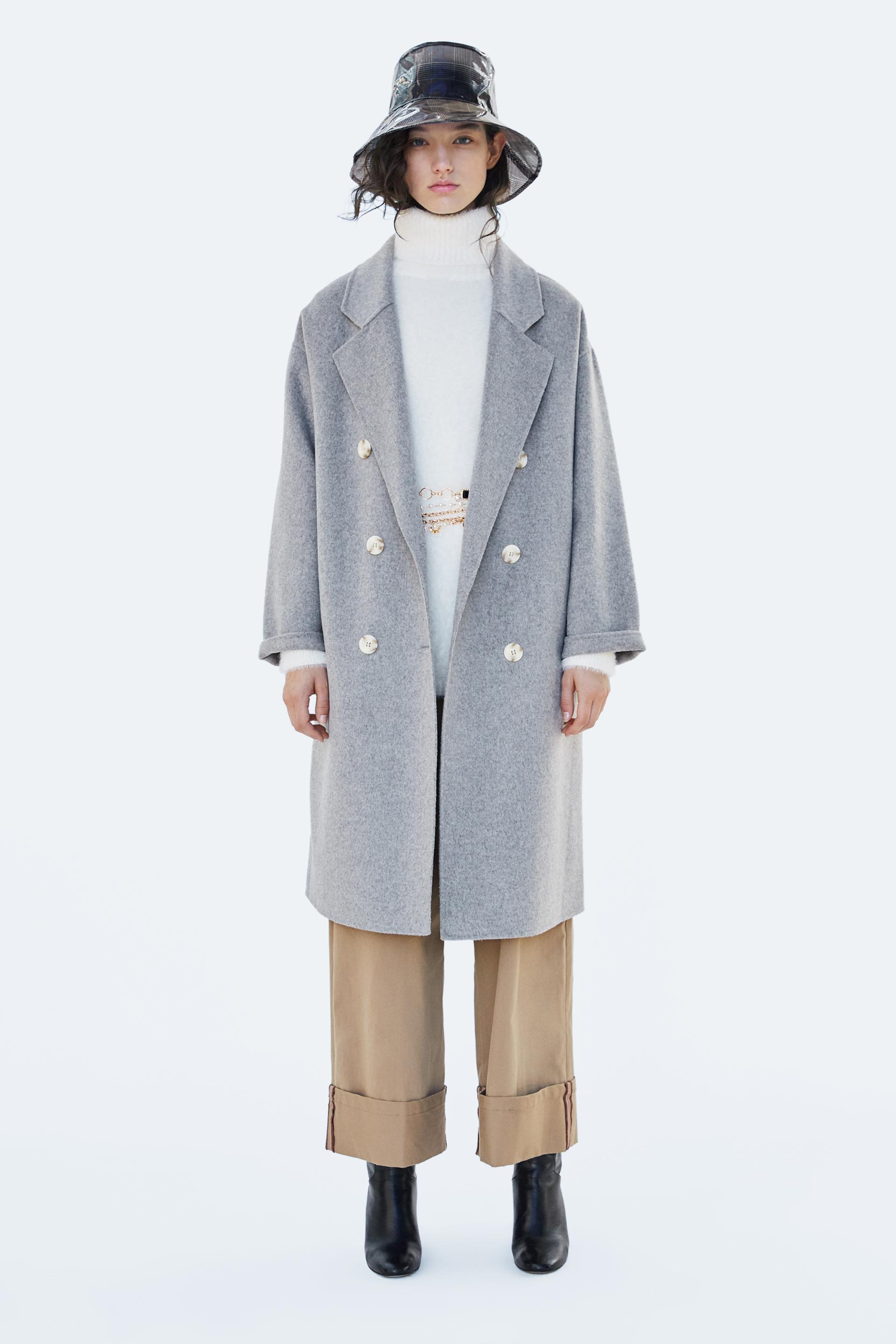 Zdjęcie 1 PŁASZCZ DWURZĘDOWY z Zara