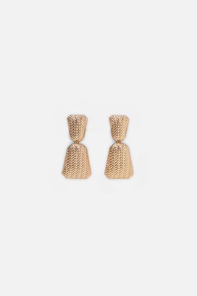 Women S Jewellery Zara United States Embossed Earrings