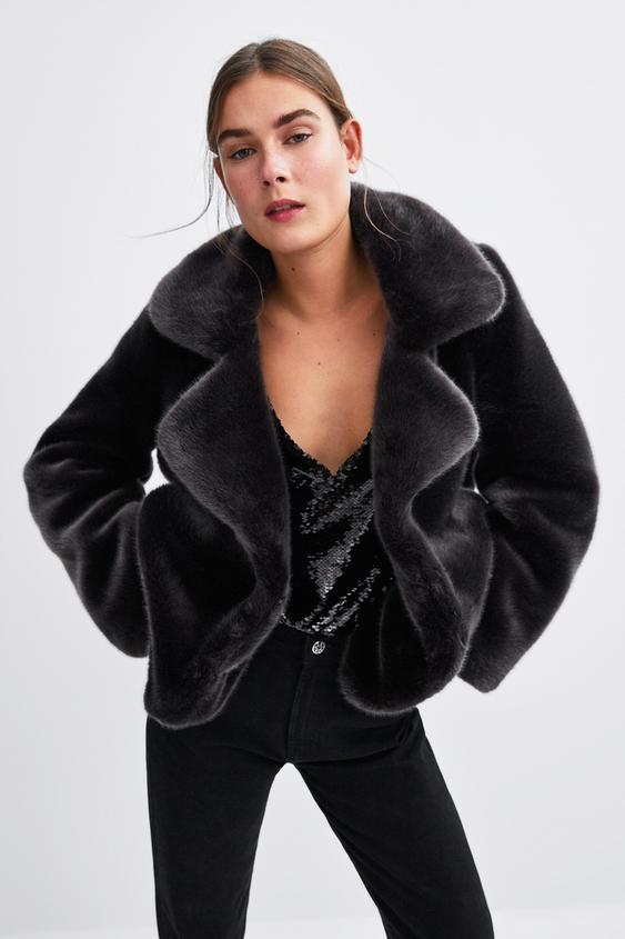 Faux Fur Jacket Outerwear Woman Zara New Zealand Image 2 Of Faux Fur Jacket From Zara
