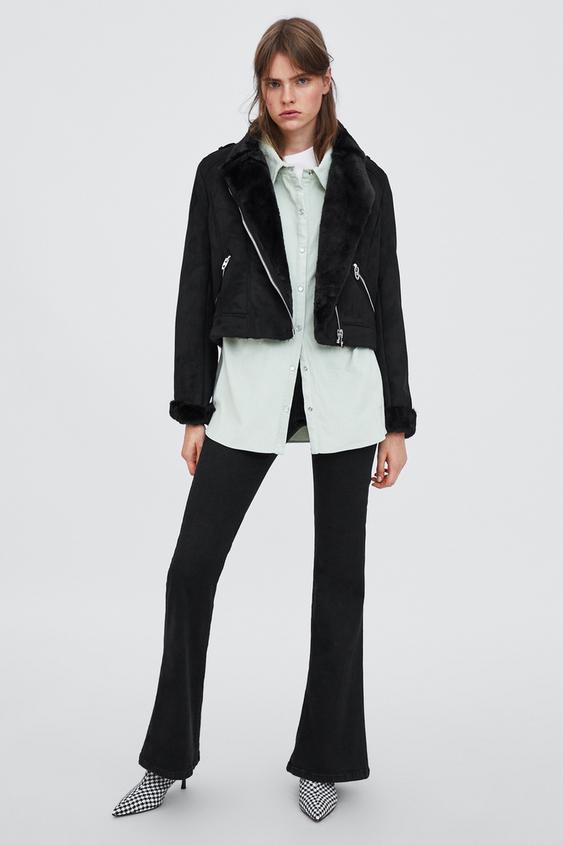Contrasting Biker Jacket