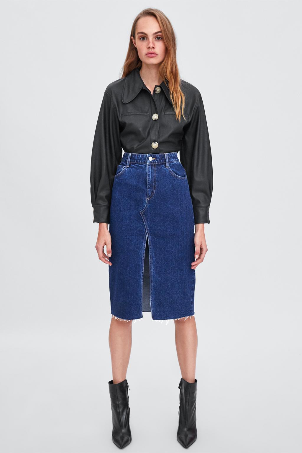 Εικόνα 1 του ΦΟΥΣΤΑ ΝΤΕΝΙΜ ΜΕ ΑΝΟΙΓΜΑ από Zara