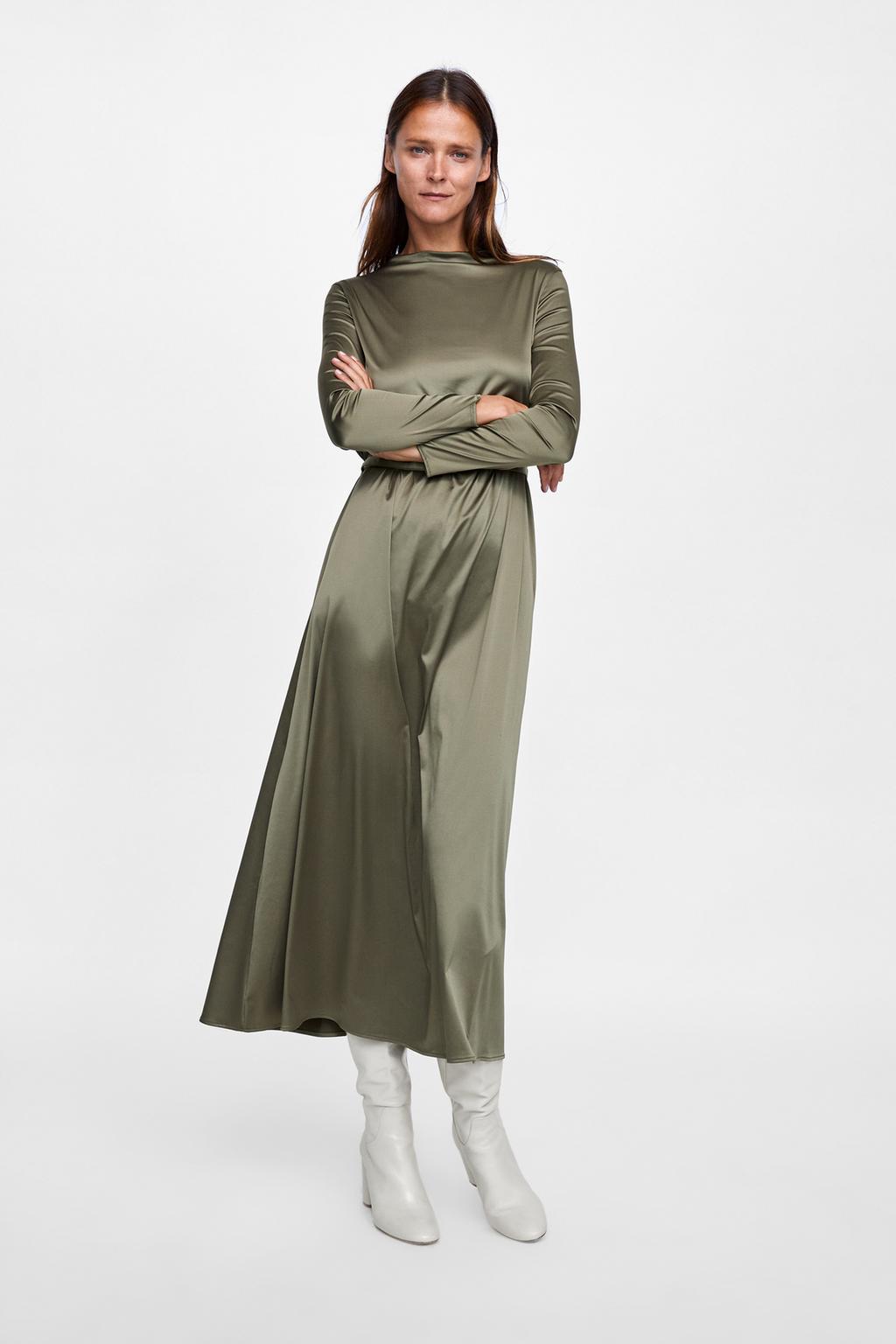 Image 1 of SPECIAL GARMENT SATIN DRESS from Zara