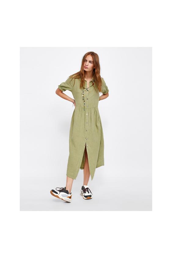 Imagen 1 de VESTIDO LINO de Zara