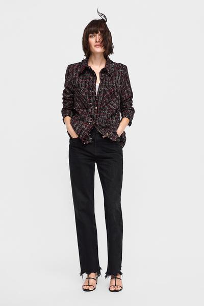 Immagine 2 di CAMICIA IN TWEED CON TASCHE di Zara