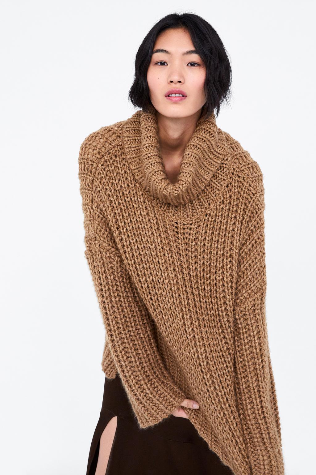 Image 2 of OVERSIZED TURTLENECK SWEATER from Zara