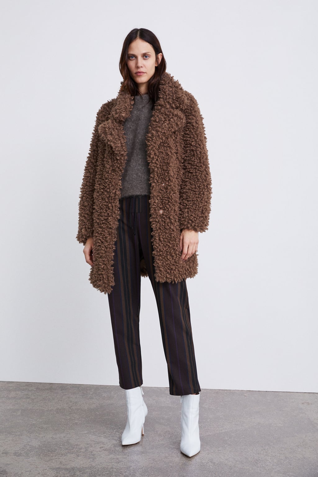 Image 1 of SOFT FAUX FUR COAT from Zara