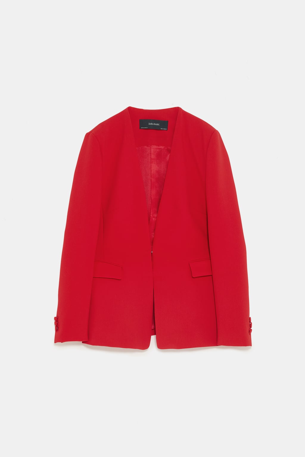 Image 8 of BLAZER WITHOUT LAPEL from Zara