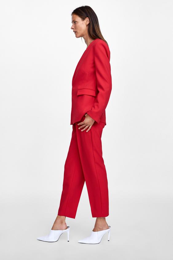 Image 5 of BLAZER WITHOUT LAPEL from Zara