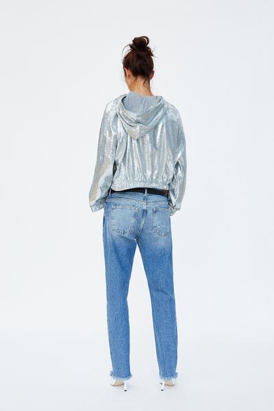 Image 5 of SEQUINNED HOODIE from Zara