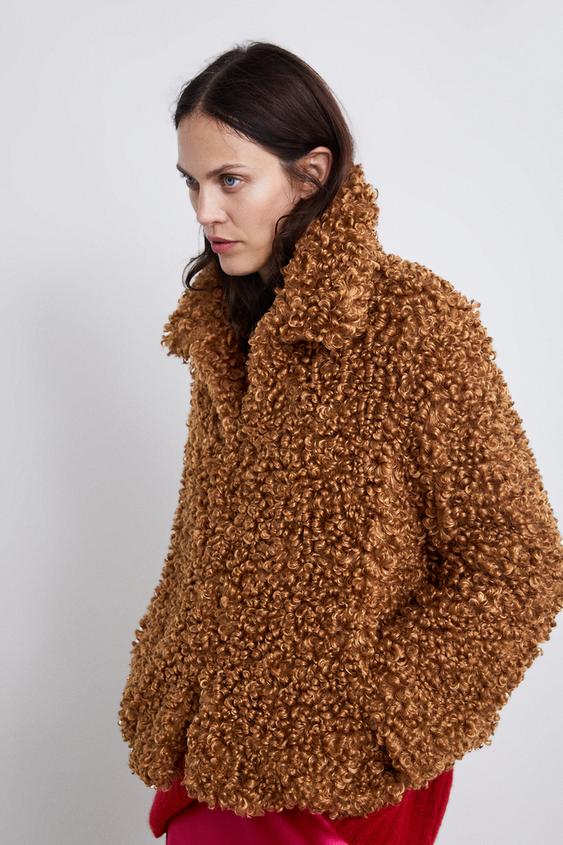 Image 2 of FAUX FUR JACKET from Zara