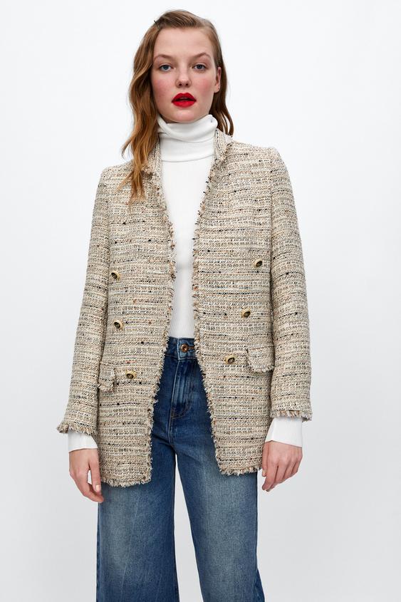 Image 2 of LONG STRUCTURED BLAZER from Zara