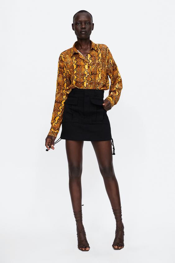 Image 1 of SNAKE PRINT SHIRT from Zara