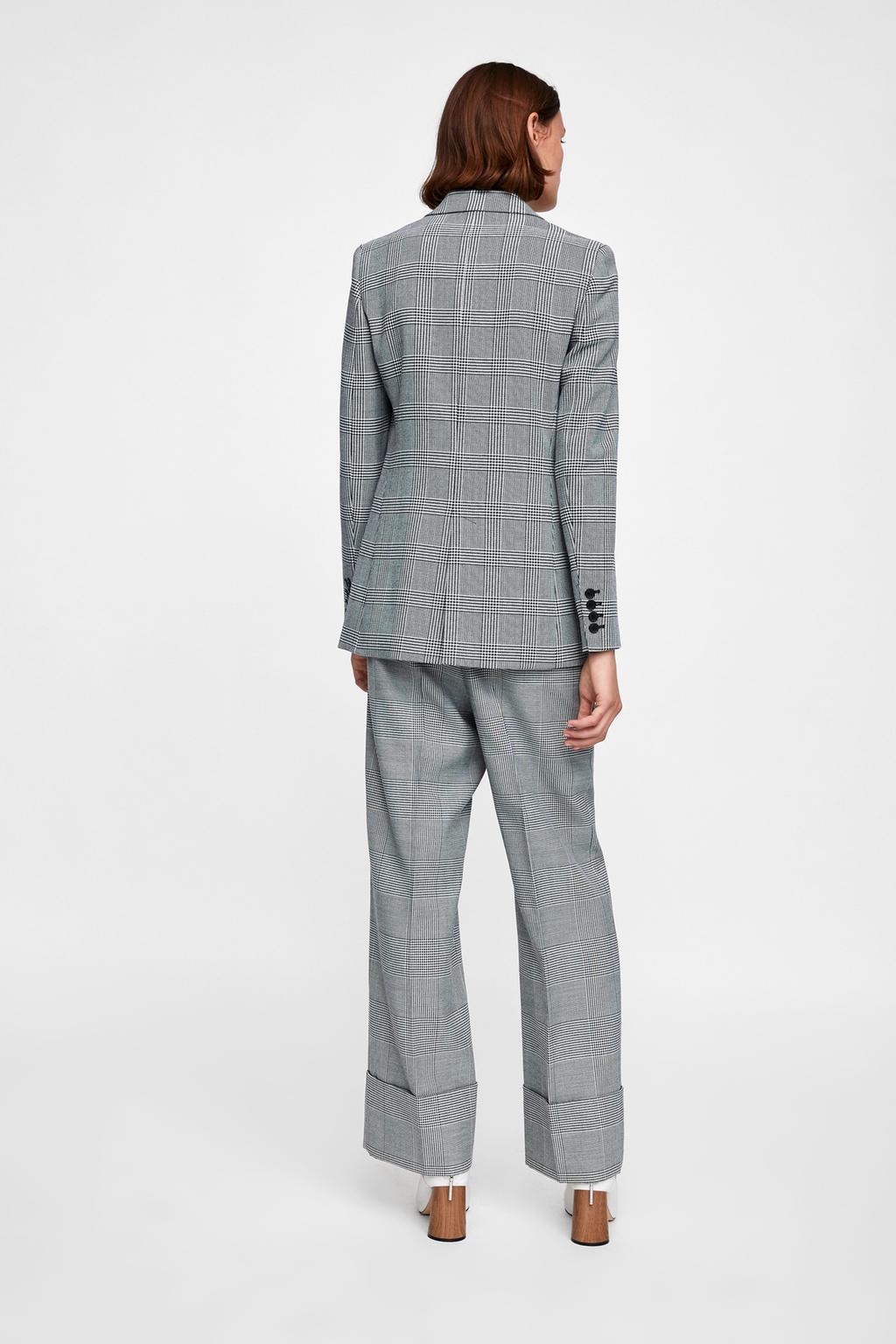 Image 3 of CHECKED BLAZER from Zara