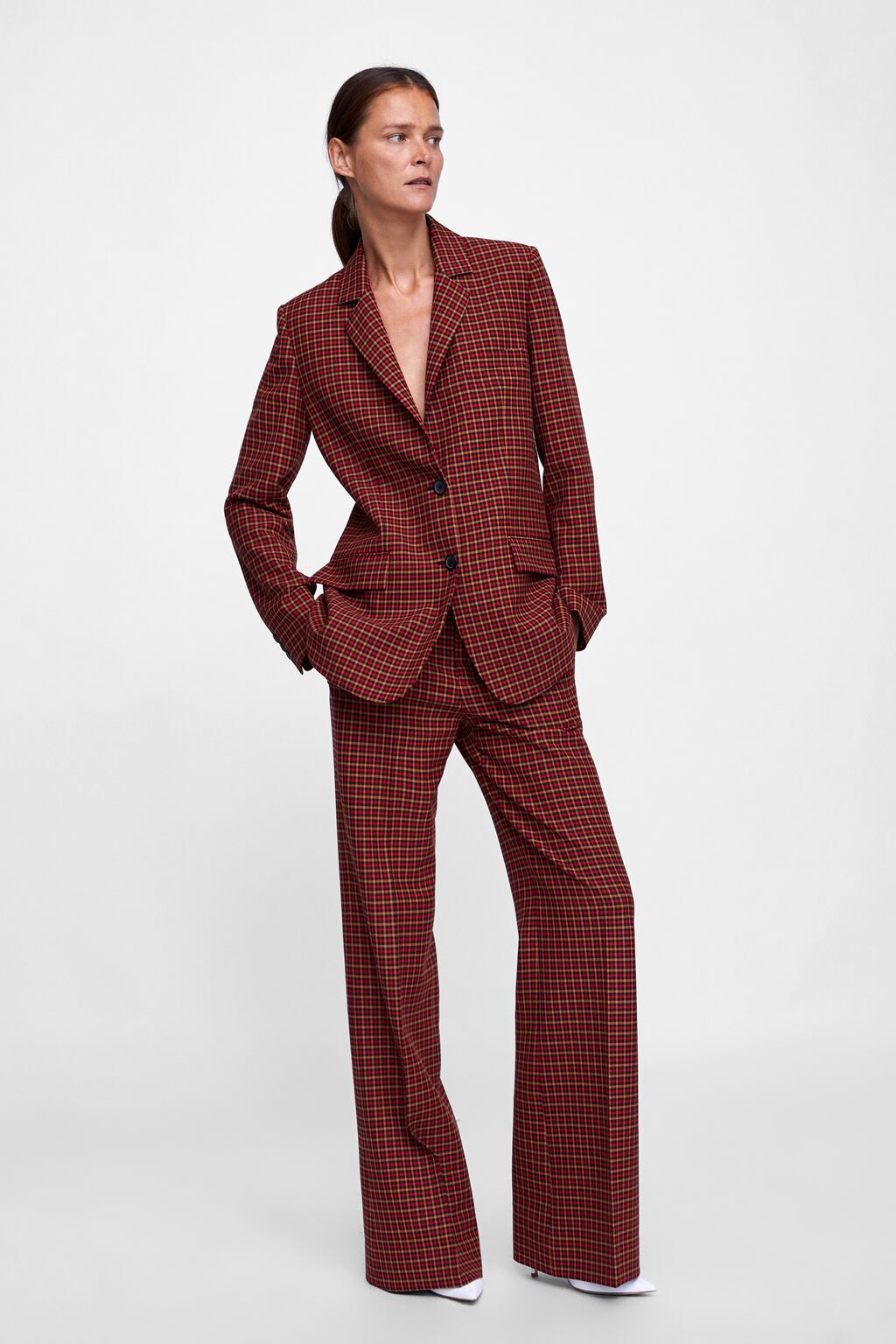 Image 1 of CHECK MASCULINE TROUSERS from Zara
