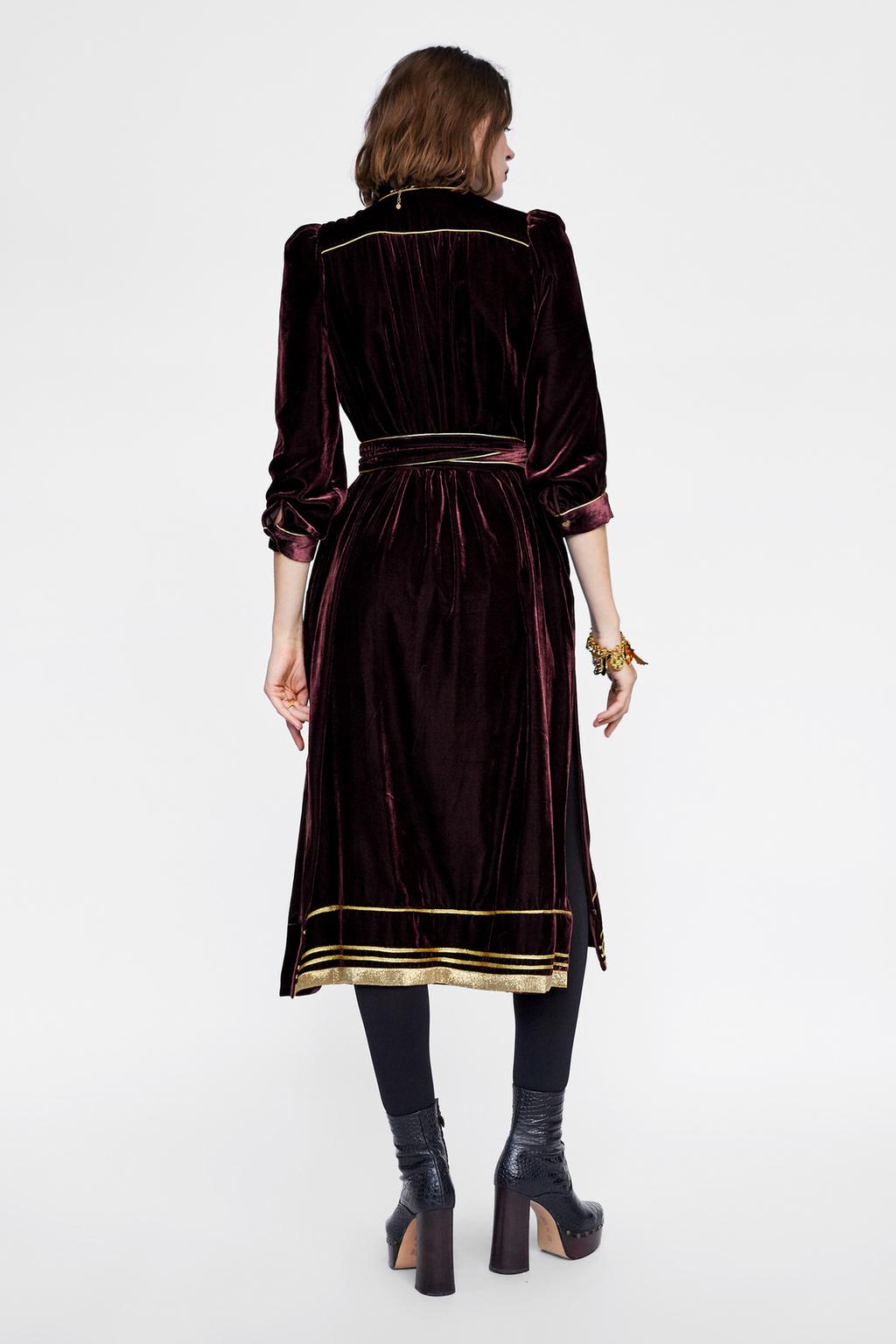 Image 3 of VELVET-EFFECT TUNIC from Zara