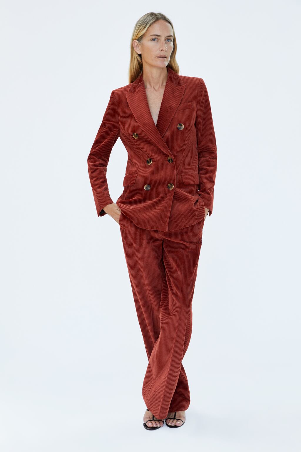 Image 1 of CORDUROY TROUSERS from Zara