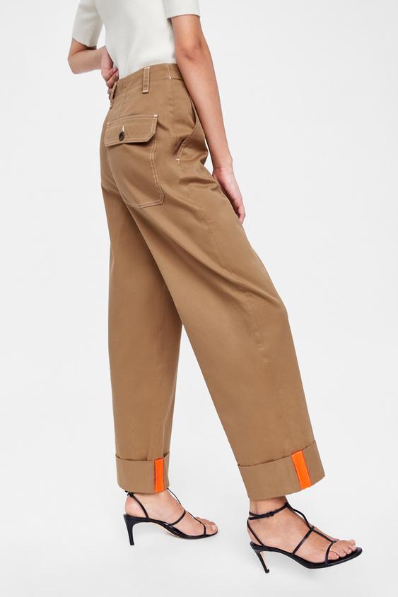 Image 2 of ZW PREMIUM SERGEANT CHINO IN CAMEL from Zara