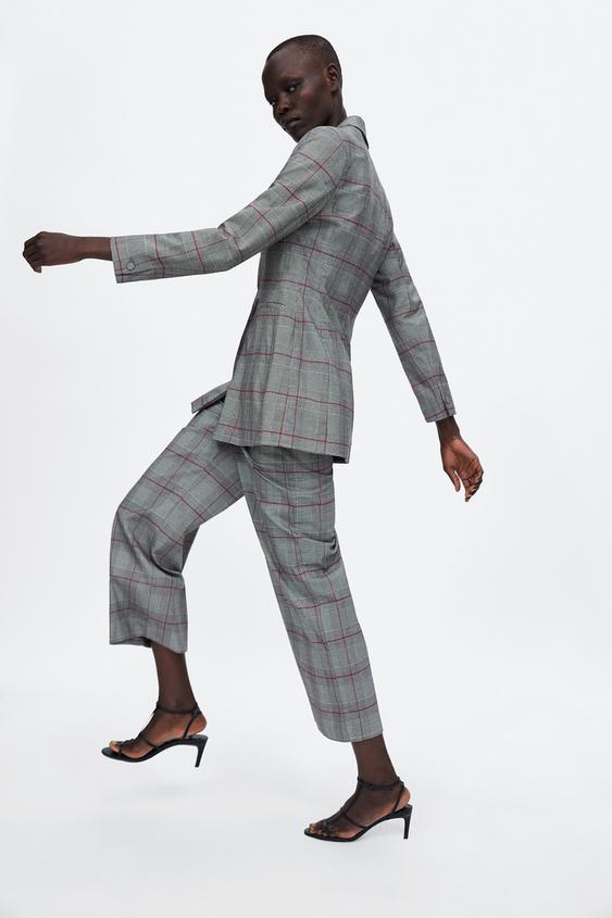 Image 3 of CHECKED CULOTTES from Zara