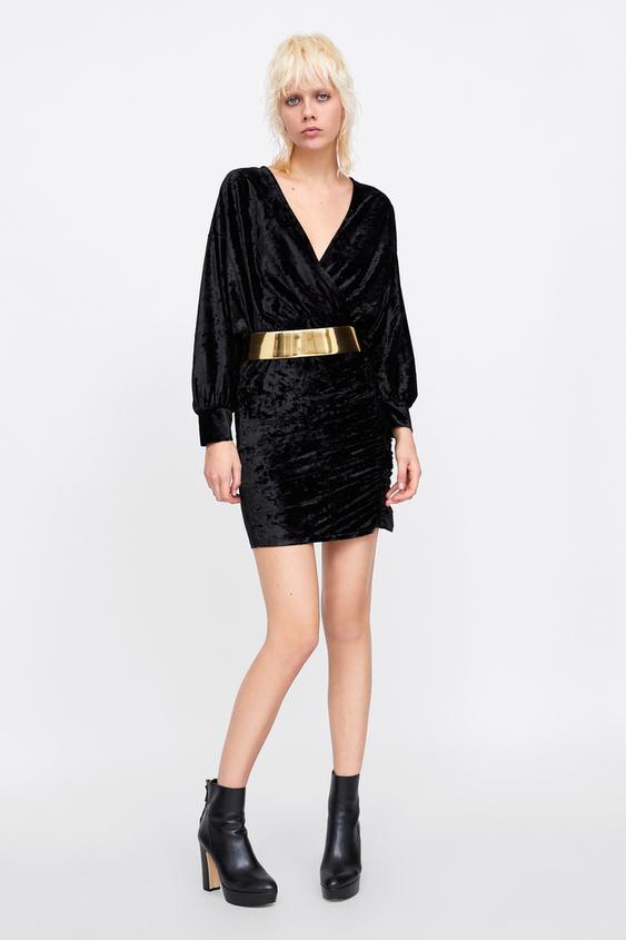 Image 1 of VELVET DRESS from Zara