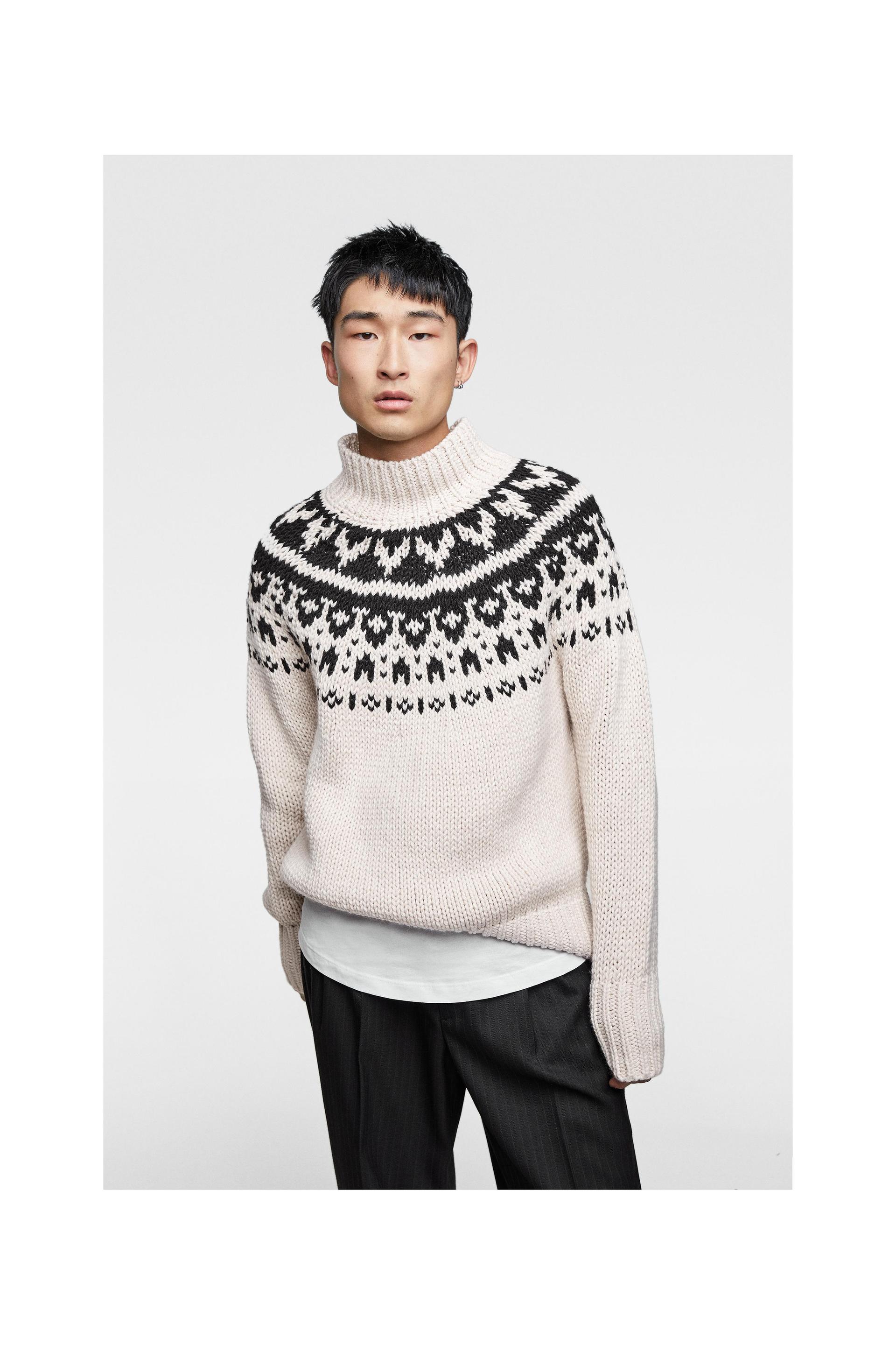 Image 2 of JACQUARD SWEATER from Zara