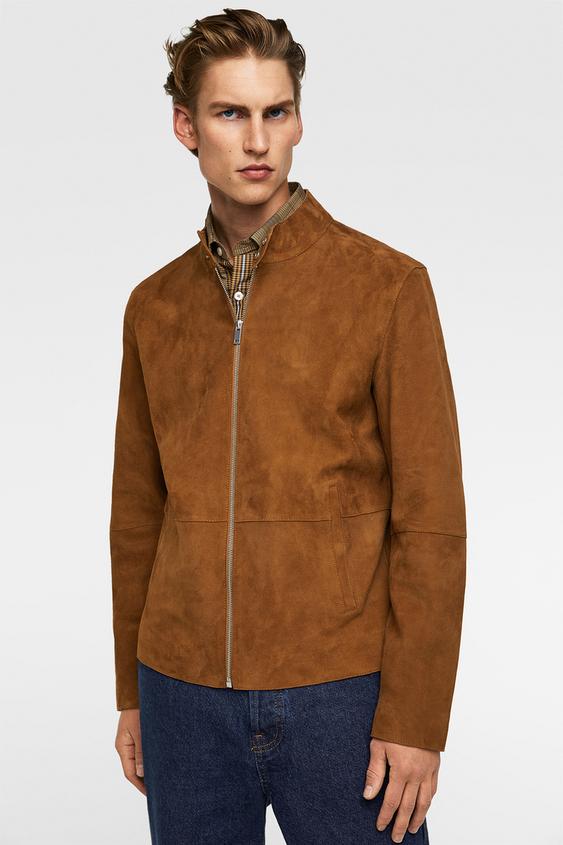 Men S Leather Jackets New Collection Zara Australia Leather Jacket
