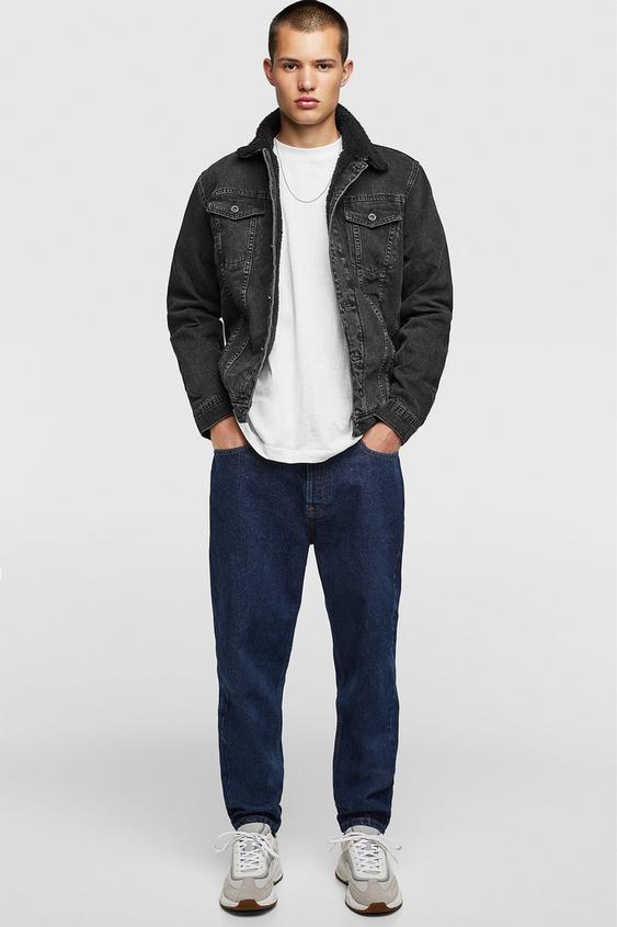 Combo Denim Jacket Jackets Man Zara United States Image 1 Of Combo Denim Jacket From Zara