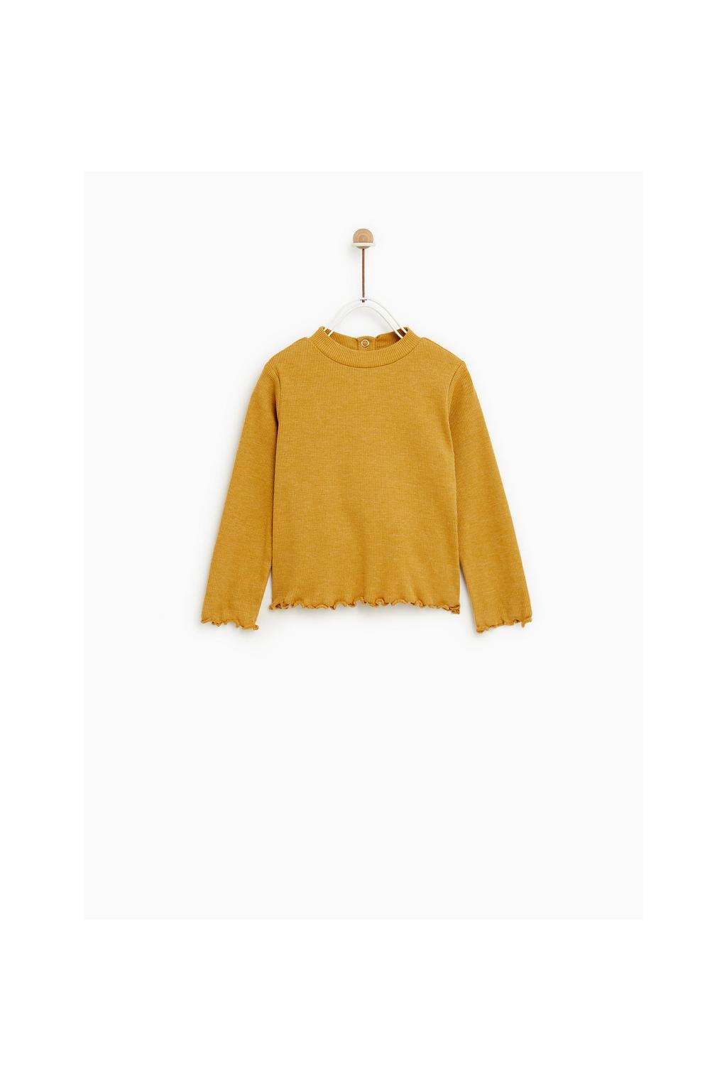 Image 3 of RUFFLY MOCK NECK TOP from Zara