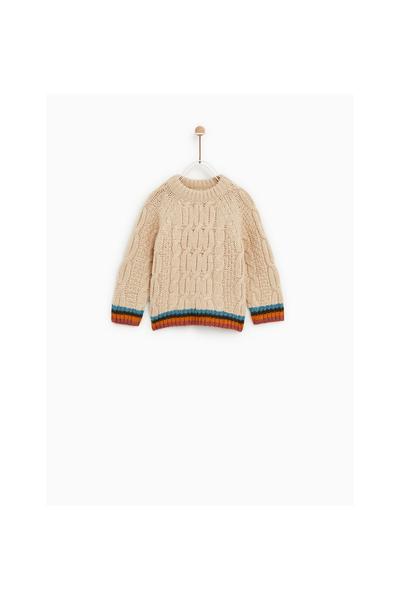 baby boys fashion new collection online zara united states cable knit sweater