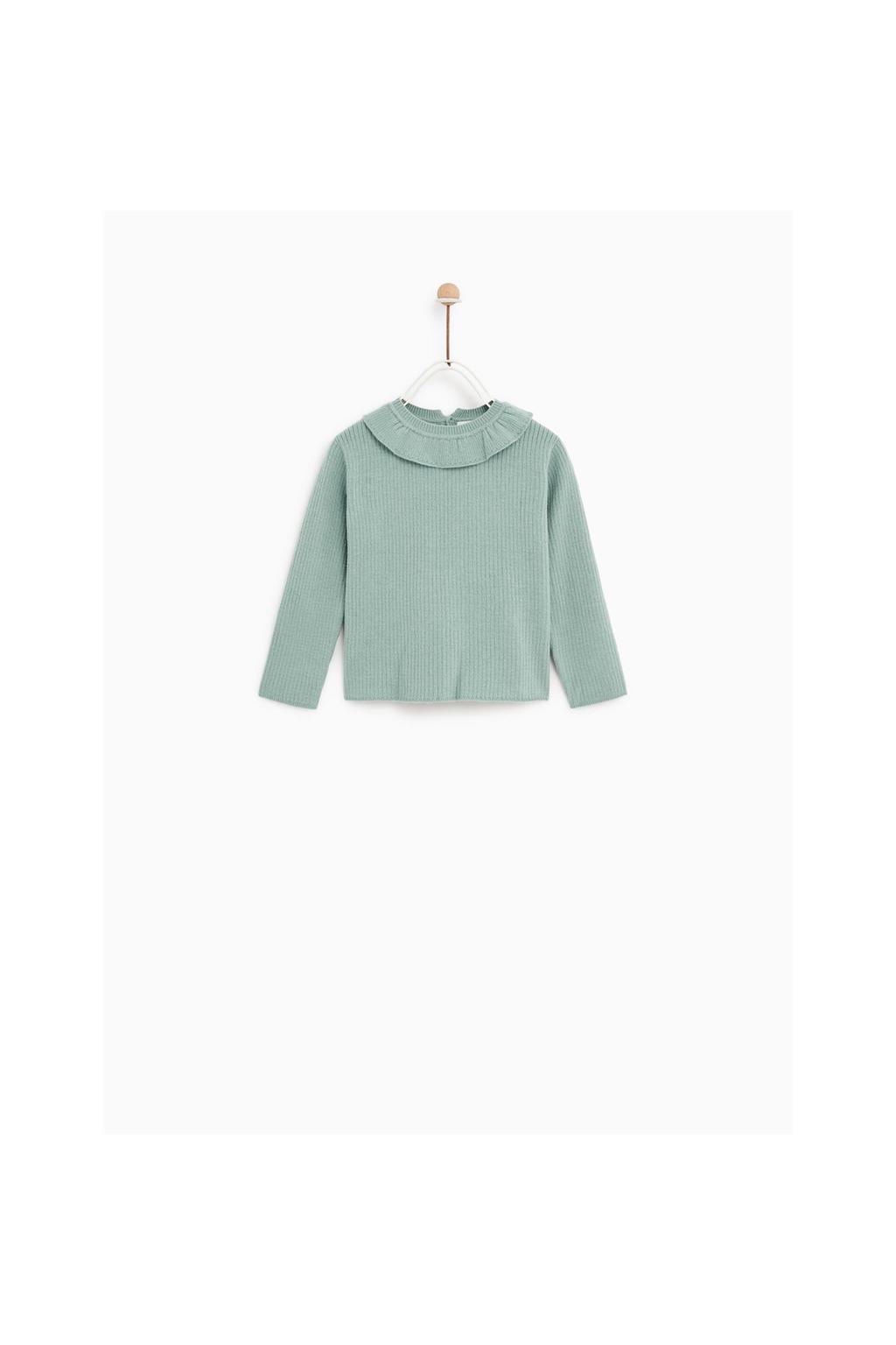 Image 1 of RUFFLED SWEATER from Zara