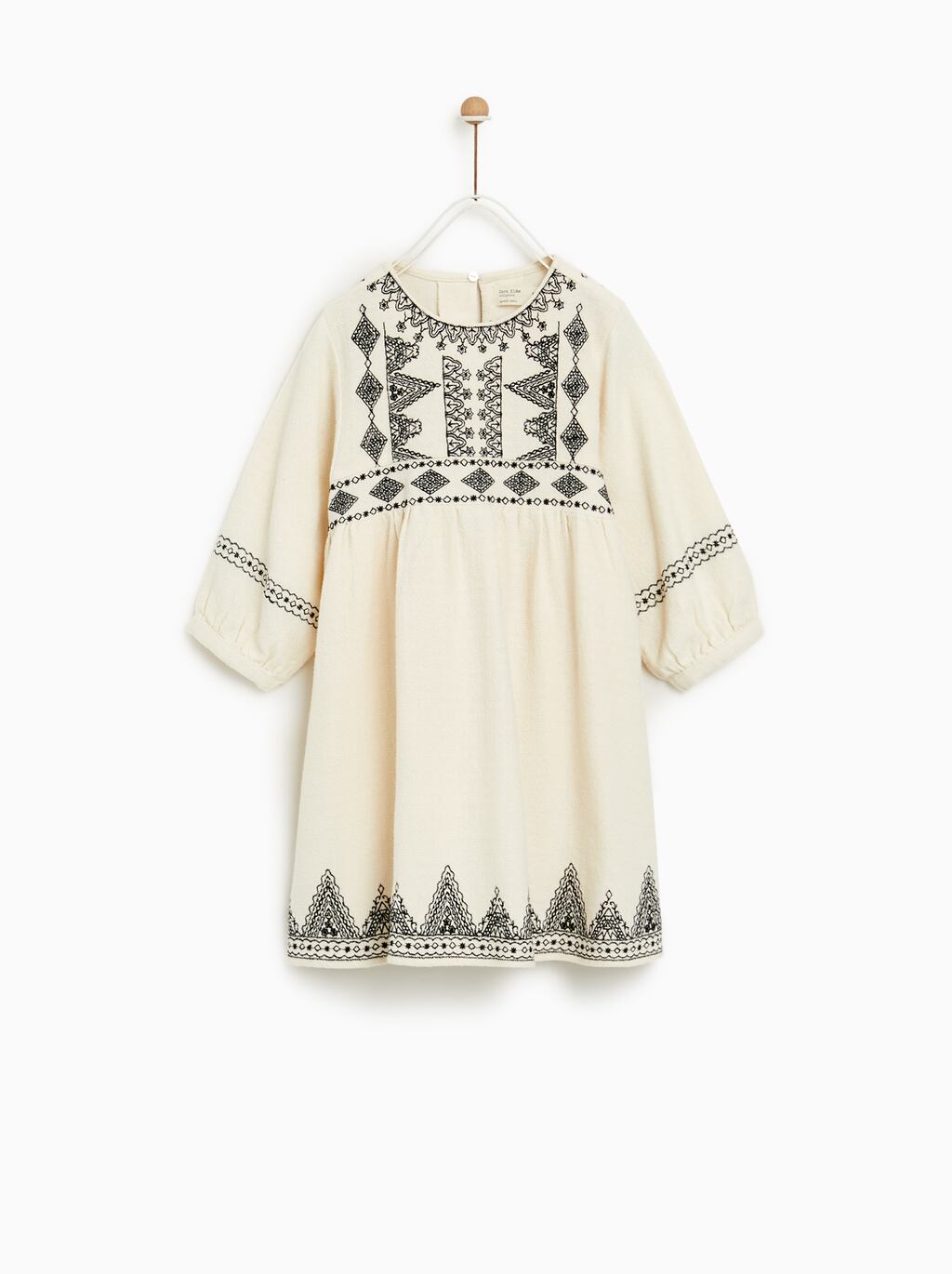 Image 1 of EMBROIDERED DRESS from Zara