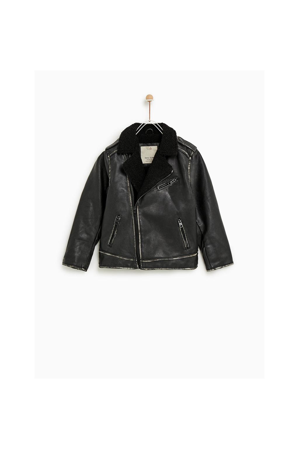 Faux Leather Jacket Jackets Waistcoats Coats Boy 5 14 Years Image 1 Of Faux Leather Jacket From Zara