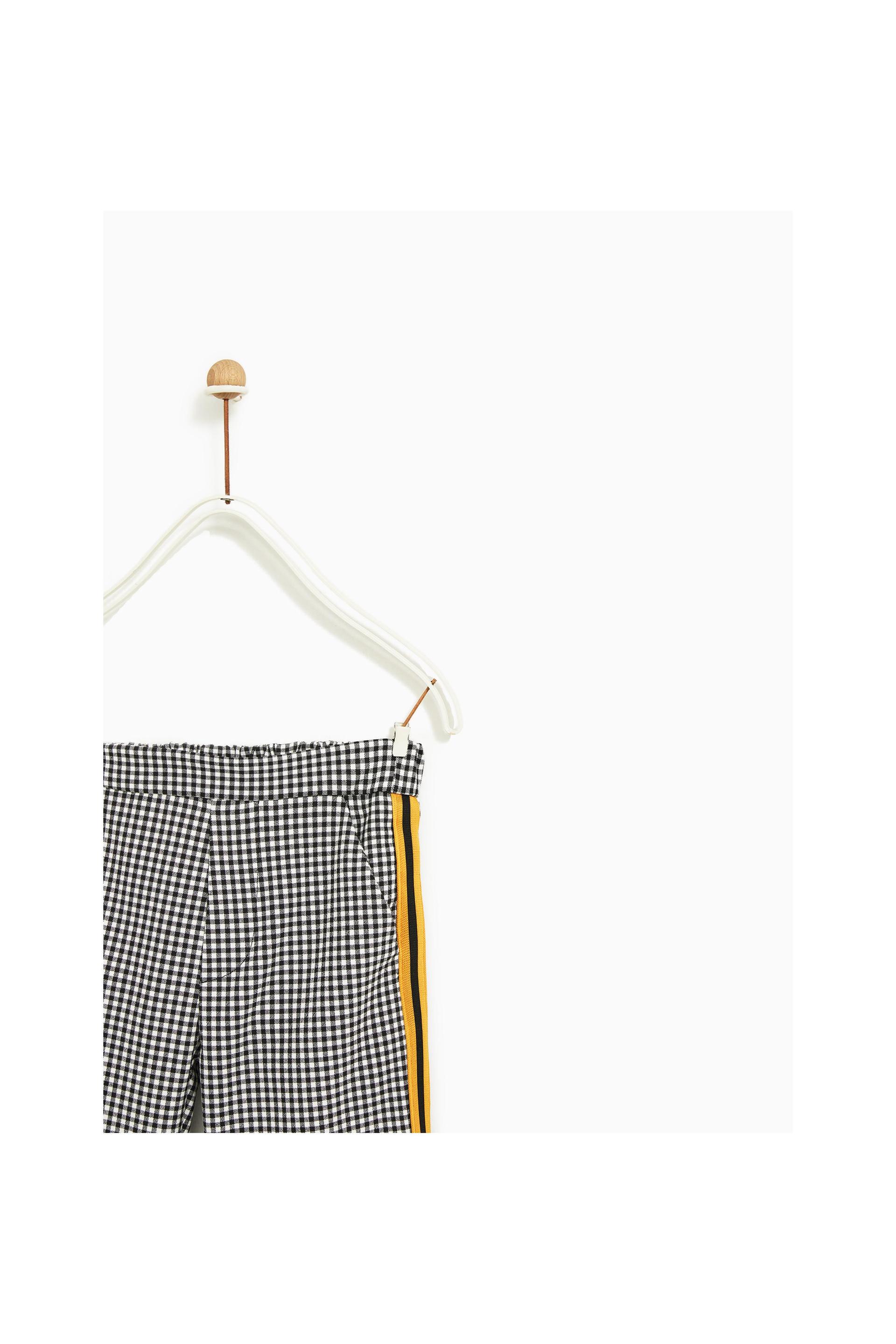 Karo Hose Mit Seitenstreifen Leggins Und Hosen Madchen