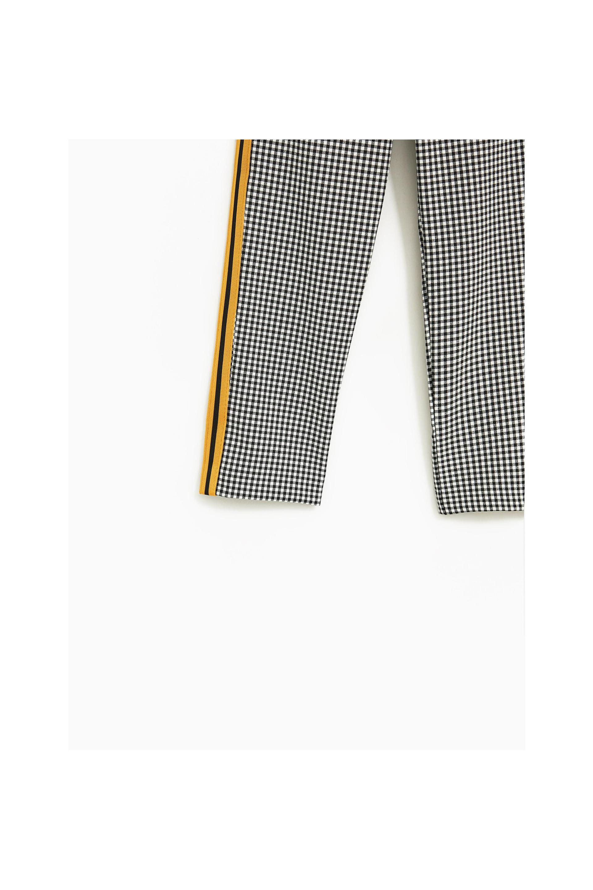 Karo Hose Mit Seitenstreifen Leggins Und Hosen Madchen