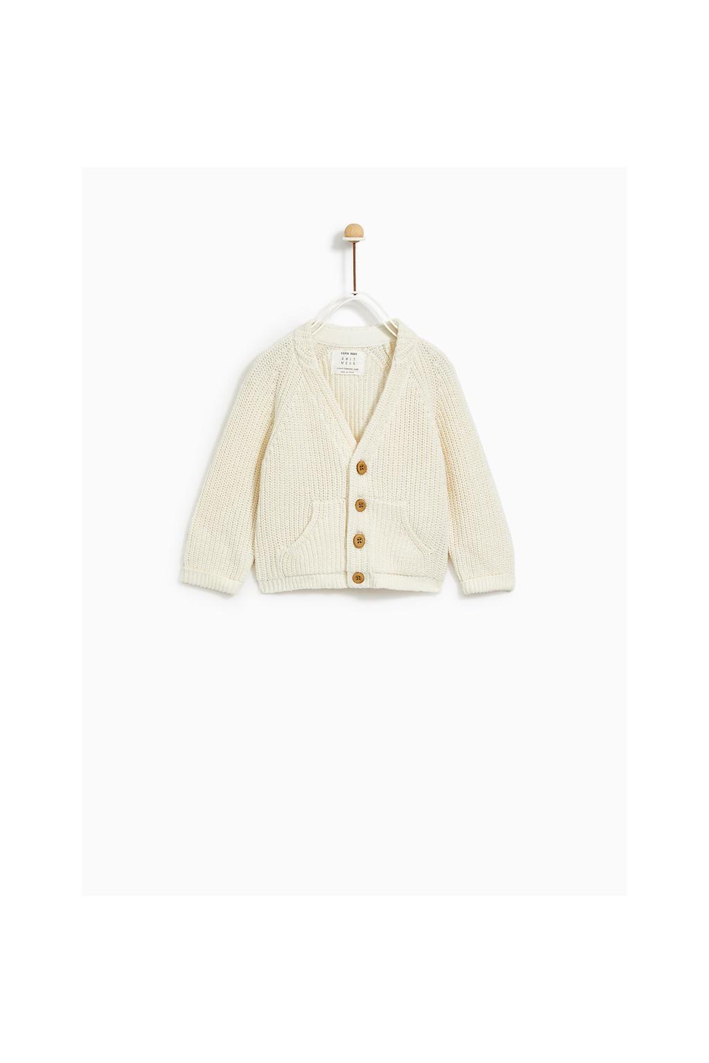 Image 1 of KNIT JACKET WITH BUTTONS from Zara