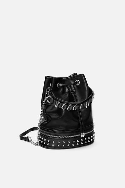 Women S Bags New Collection Online Zara Malaysia Rock Bucket Bag