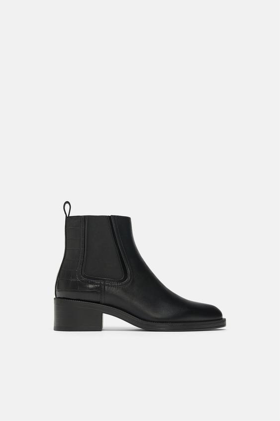 Zara Leather Chelsea Boot