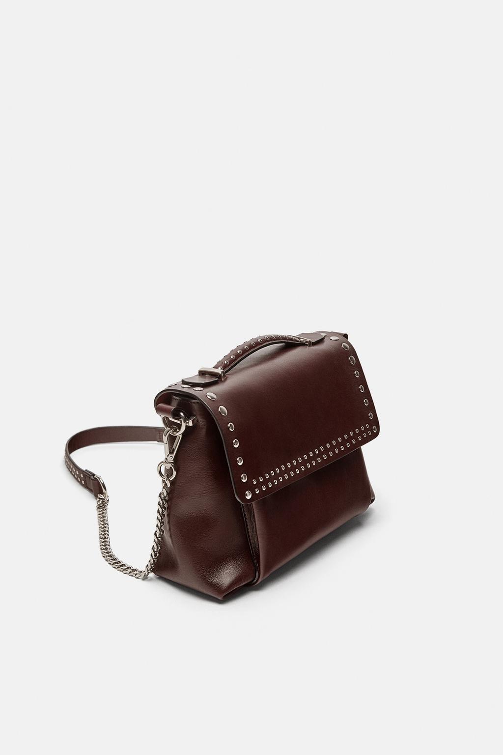 Image 1 de SAC BANDOULIÃRE EN CUIR Ã CLOUS de Zara
