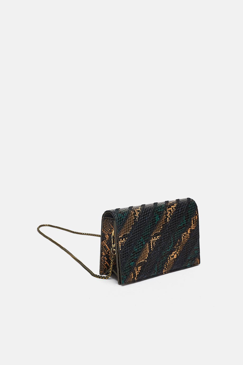 Image 1 of STRIPED CROSSBODY BAG from Zara