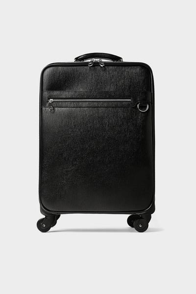 Men S Travel Bags New Collection Online Zara Canada Black Four Wheel Carry On