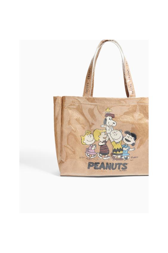 Snoopy Peanuts Vinyl Tote Bags And Backpacks 5 14 Image 6 Of Snoopy Peanuts Vinyl Tote From Zara