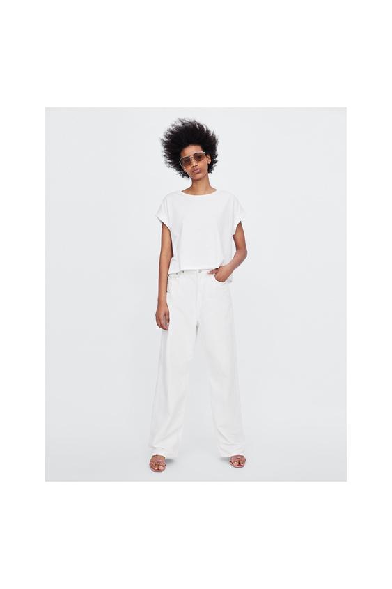 Image 1 of BASIC CROPPED T-SHIRT from Zara