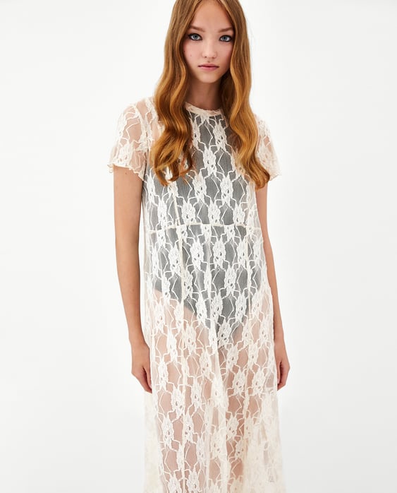 Image 2 of FLORAL LACE DRESS from Zara